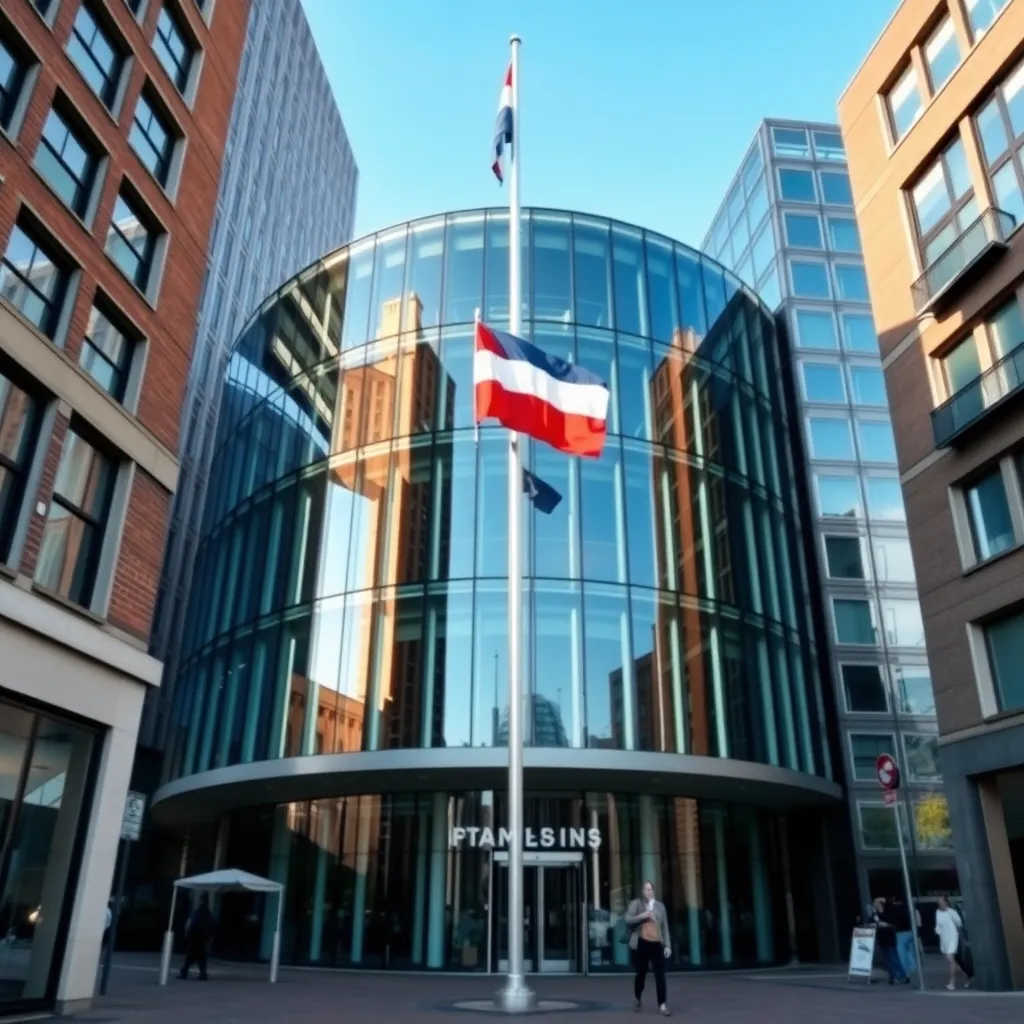 Overzicht van het Nederlandse financiële systeem met bankgebouwen